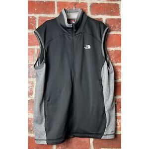 The North Face Vest Mens Size Large Flash Dry Black Gray Soft Shell